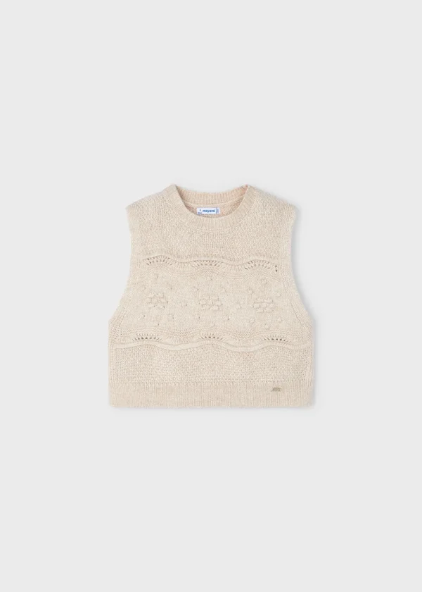 Mayoral Colete tricot menina