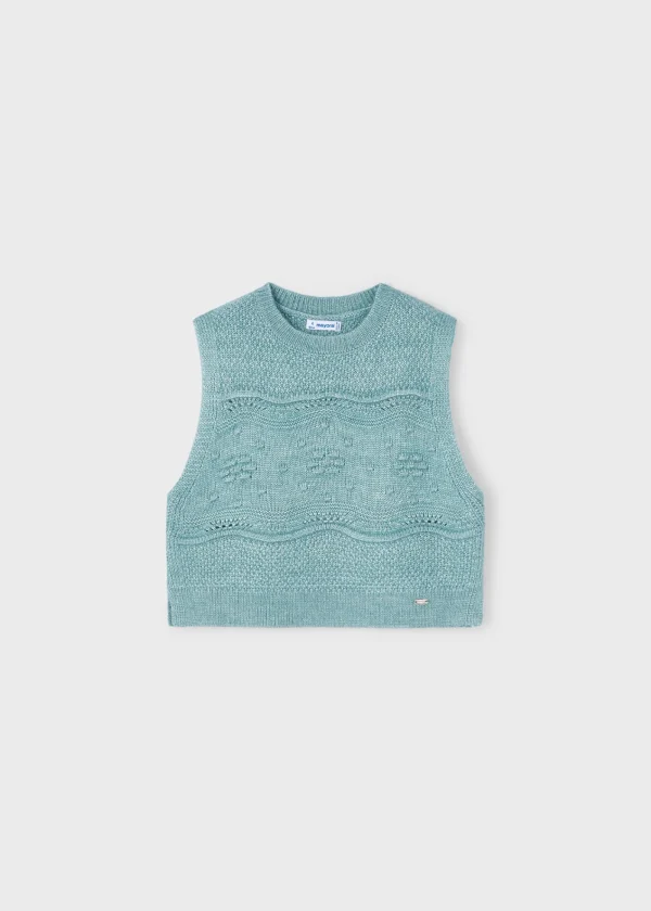 Mayoral Colete tricot menina