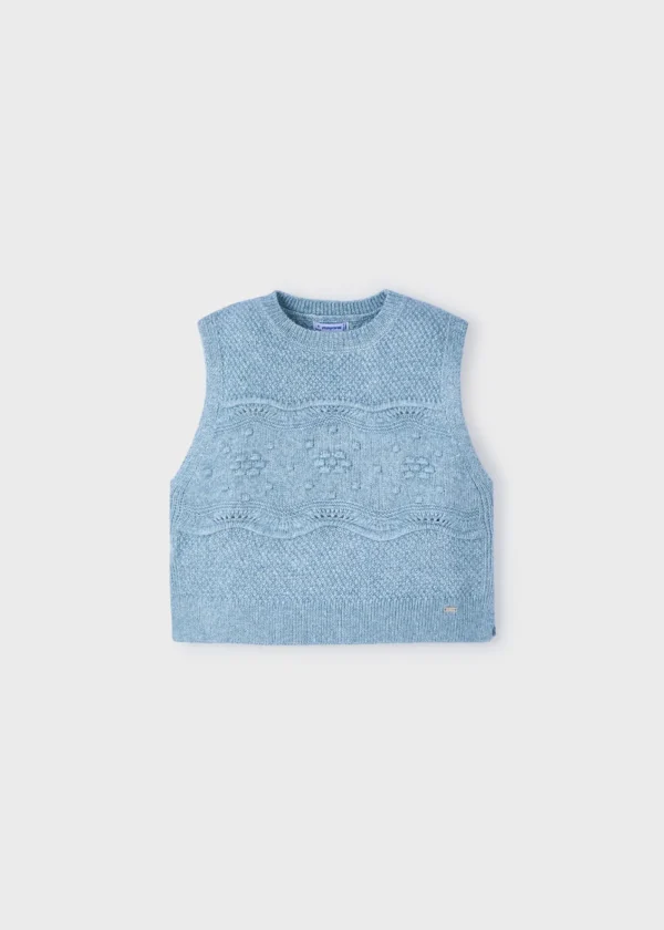 Mayoral Colete tricot menina