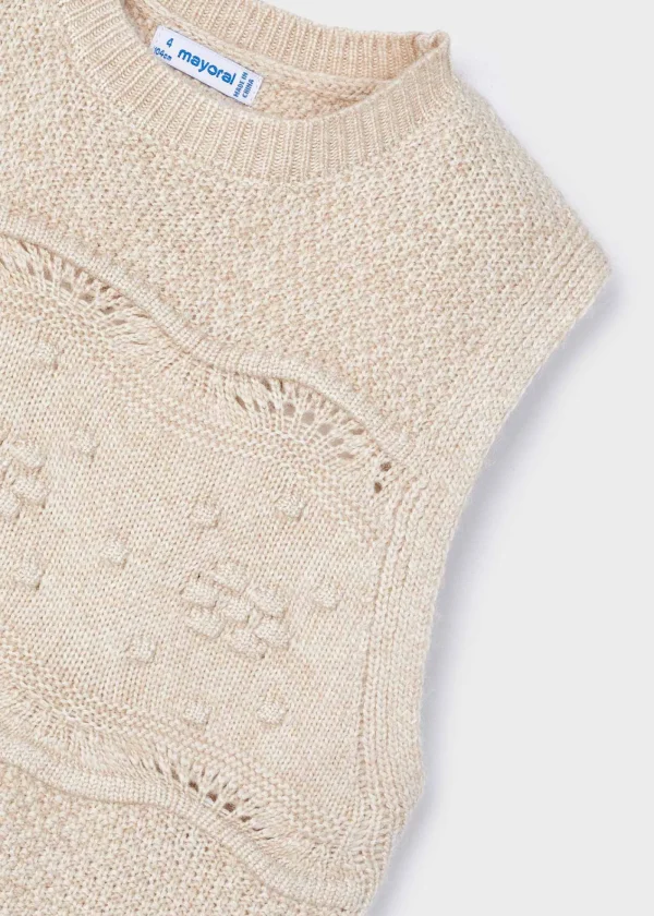 Mayoral Colete tricot menina