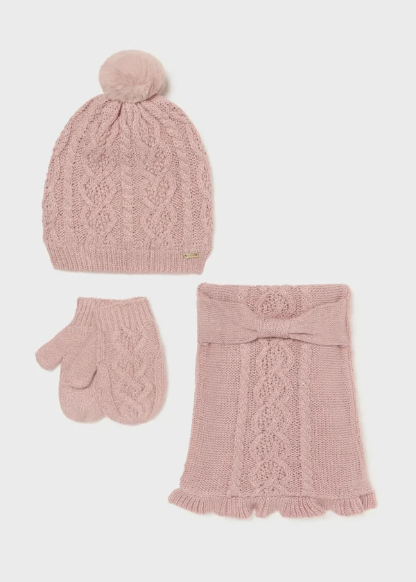 Mayoral Conjunto 3 peças cachecol bebé