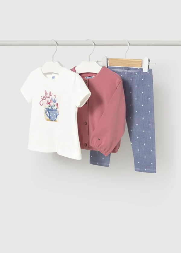 Mayoral Conjunto 3 peças com colete bebé