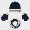 Mayoral Conjunto 3 peças gorro menino