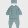 Mayoral Conjunto 3 peças tricot recém nascido