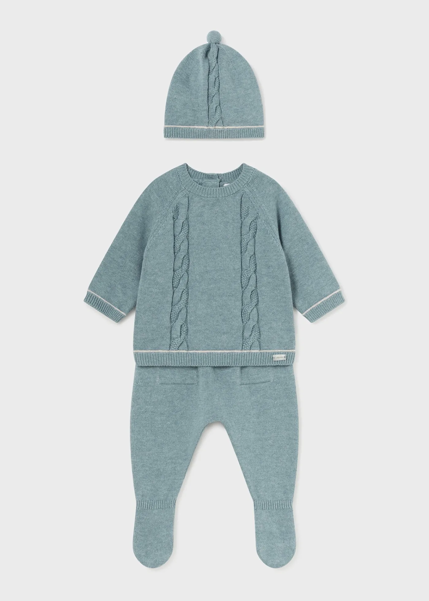 conjunto__peas_tricot_recm_nascido_0.webp Mayoral Conjunto 3 peças tricot recém nascido