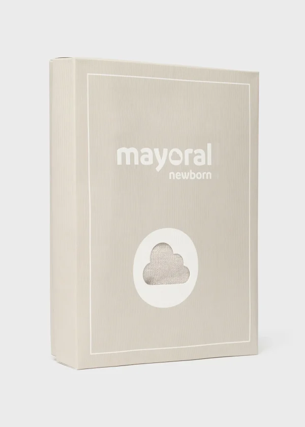 Mayoral Conjunto 3 peças tricot recém nascido
