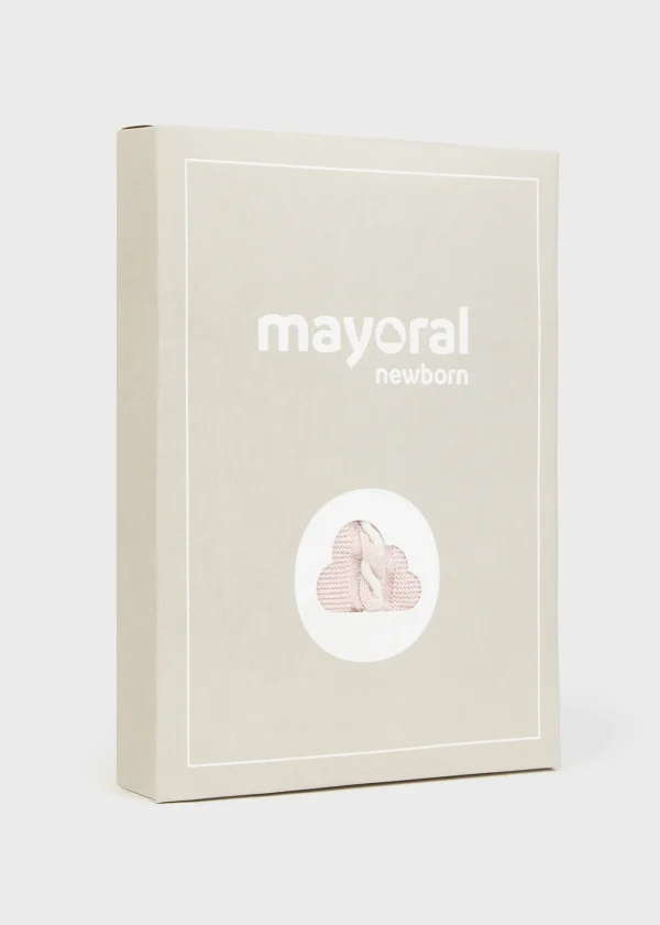 Mayoral Conjunto 3 peças tricot recém nascido