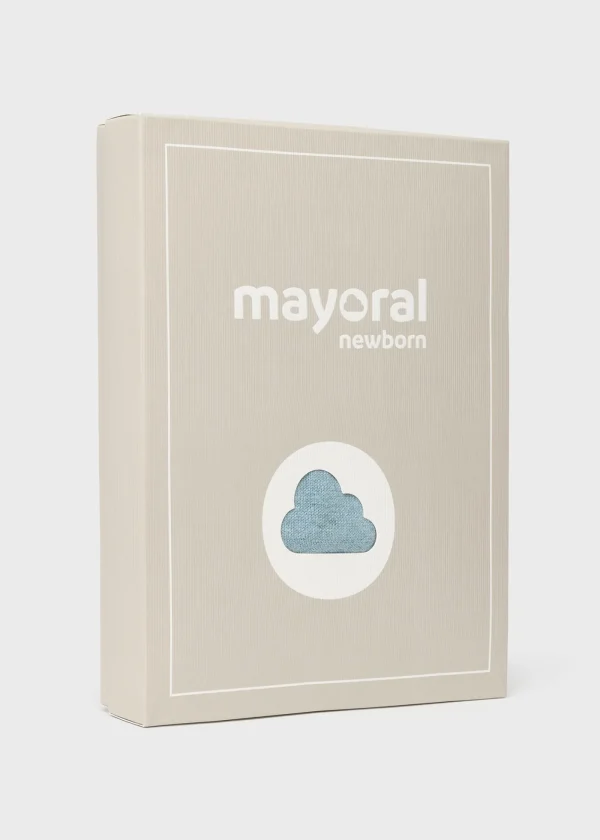 Mayoral Conjunto 3 peças tricot recém nascido