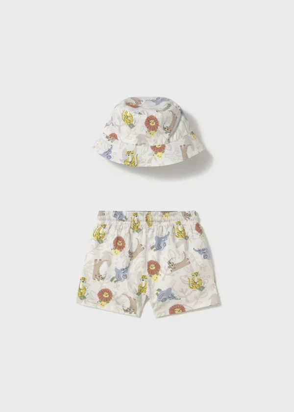 Mayoral Conjunto banho e chapéu reversível proteção solar bebé