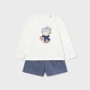 Mayoral Conjunto bermudas e camisa bebé