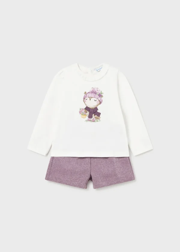 Mayoral Conjunto bermudas e camisa bebé