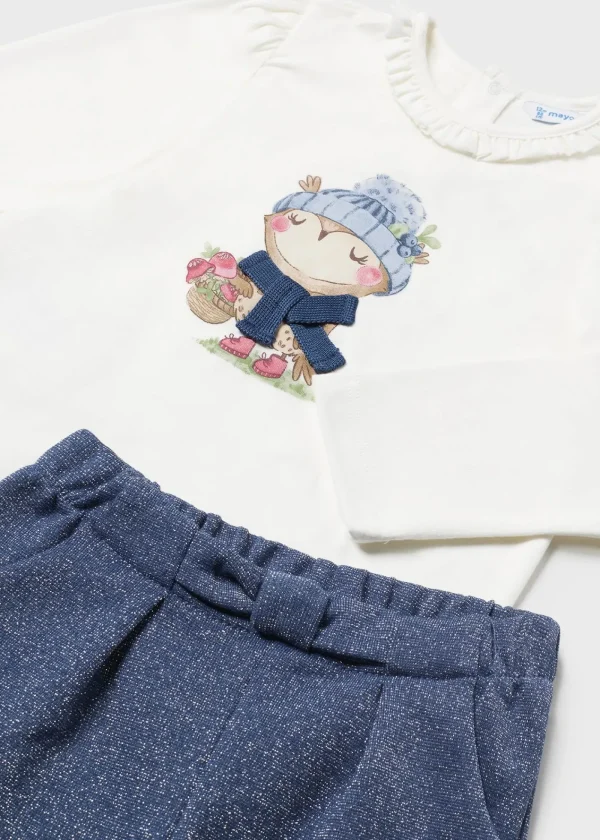 Mayoral Conjunto bermudas e camisa bebé