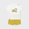 Mayoral Conjunto bermudas e t-shirt selva bebé