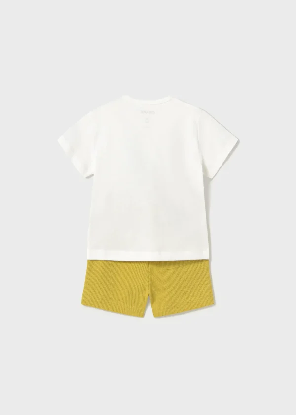 Mayoral Conjunto bermudas e t-shirt selva bebé