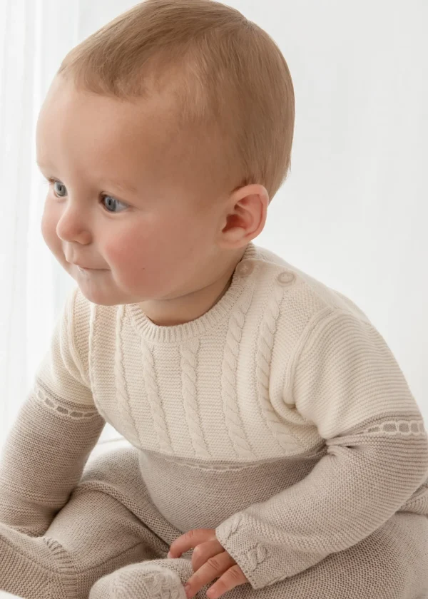 Mayoral Conjunto calças e jersey recém nascido