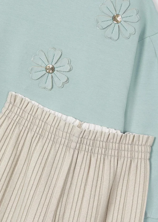 Mayoral Conjunto calças plissadas e sweat menina