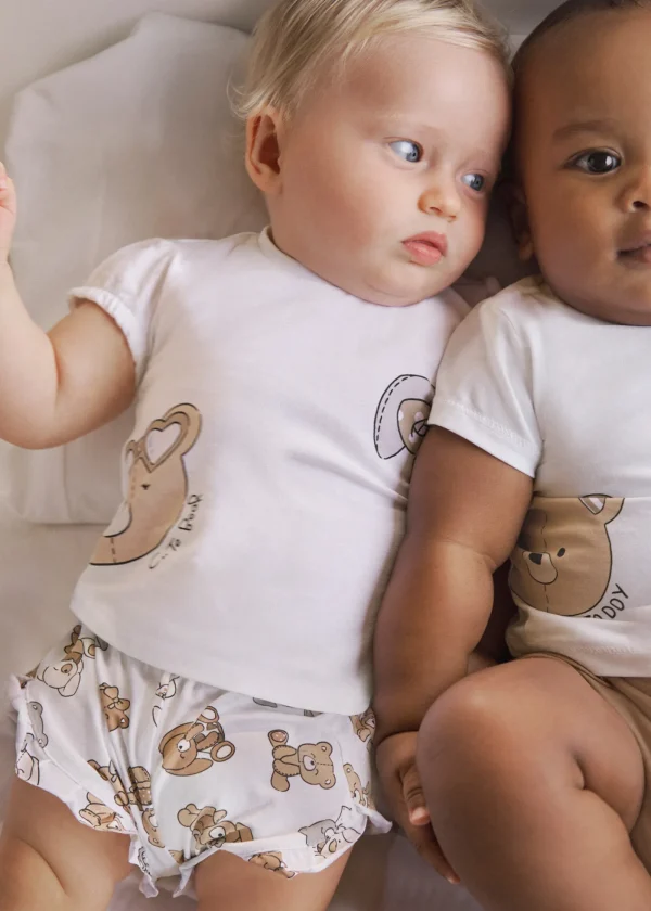Mayoral Conjunto calções e t-shirt recém nascida