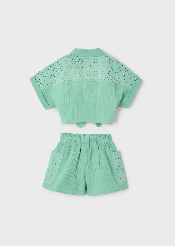 Mayoral Conjunto calção e blusa menina