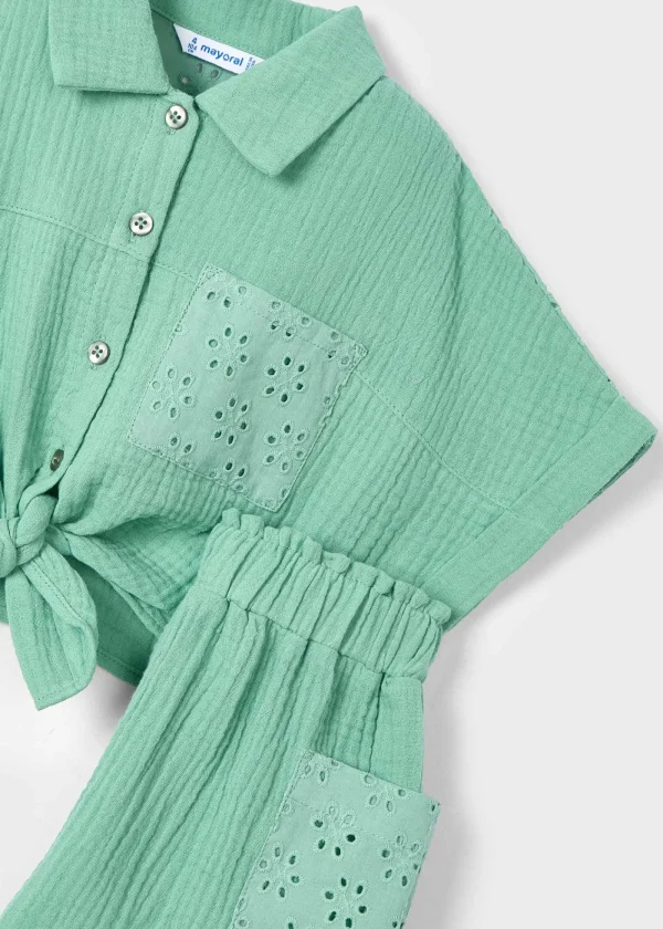 Mayoral Conjunto calção e blusa menina
