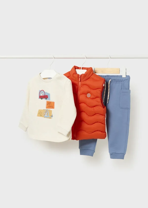 Mayoral Conjunto colete 3 peças bebé