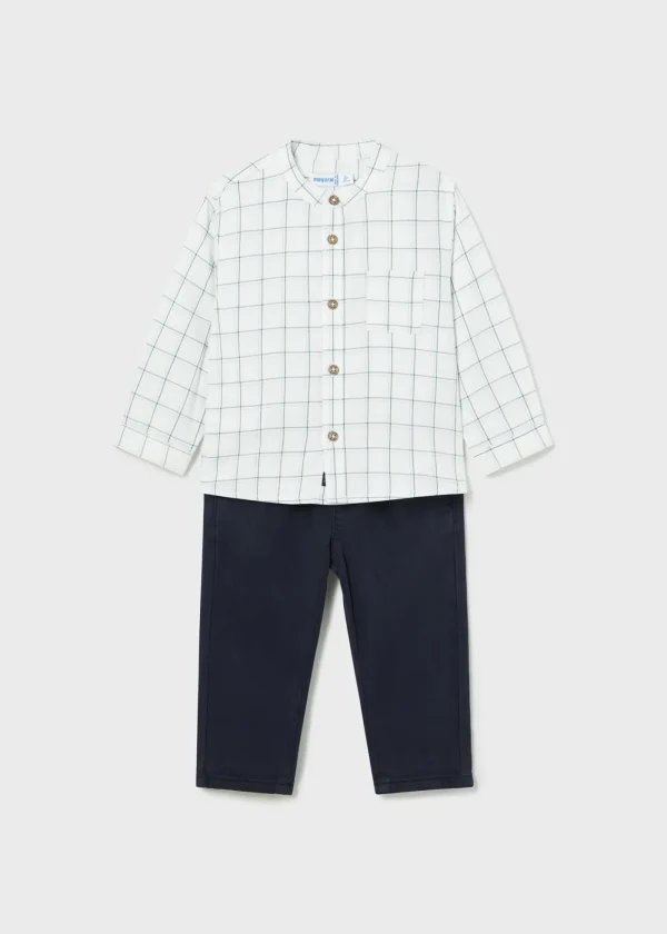 Mayoral Conjunto de calças e camisa bebé