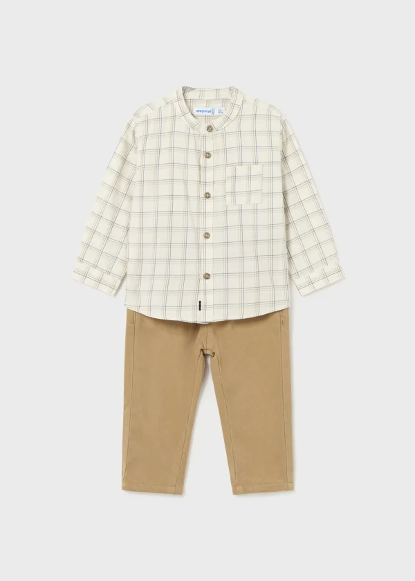 Mayoral Conjunto de calças e camisa bebé