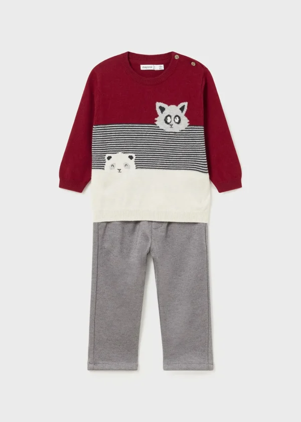 Mayoral Conjunto de calças e camisola bebé