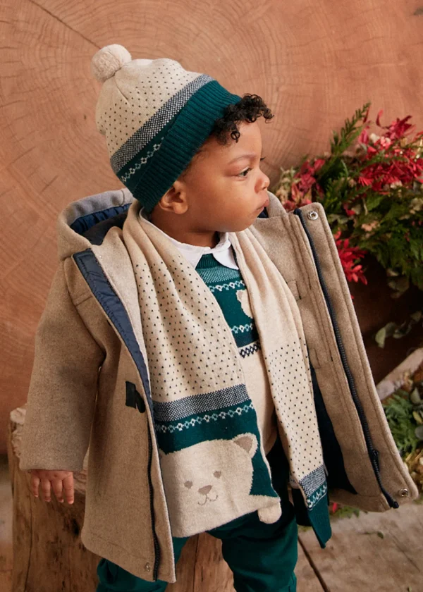 Mayoral Conjunto de gorro e cachecol bebé