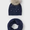 Mayoral Conjunto de gorro e cachecol menina