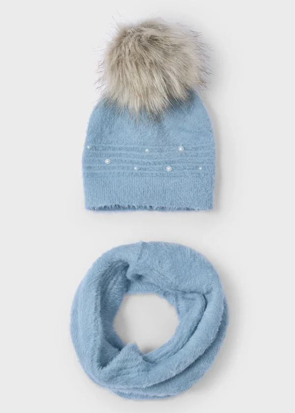 Mayoral Conjunto de gorro e cachecol menina