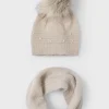 Mayoral Conjunto de gorro e cachecol menina
