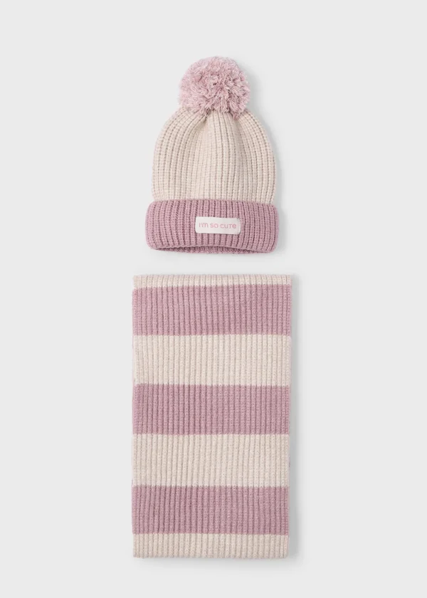 Mayoral Conjunto gorro e cachecol menina