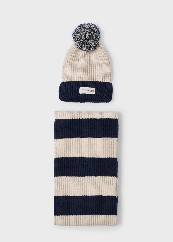 Mayoral Conjunto gorro e cachecol menina