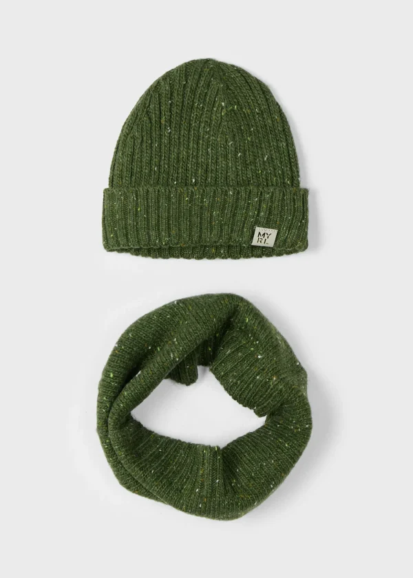 Mayoral Conjunto gorro e cachecol menino