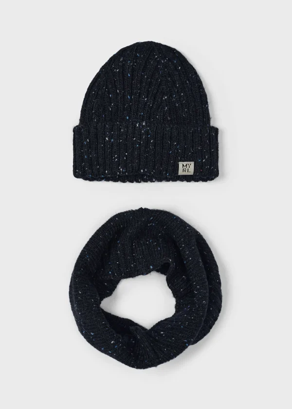 Mayoral Conjunto gorro e cachecol menino