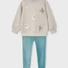 Mayoral Conjunto legging e sweat lantejoulas menina