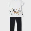 Mayoral Conjunto legging e t-shirt cachorro menina