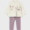 Mayoral Conjunto leggings brilho e sweat bebé