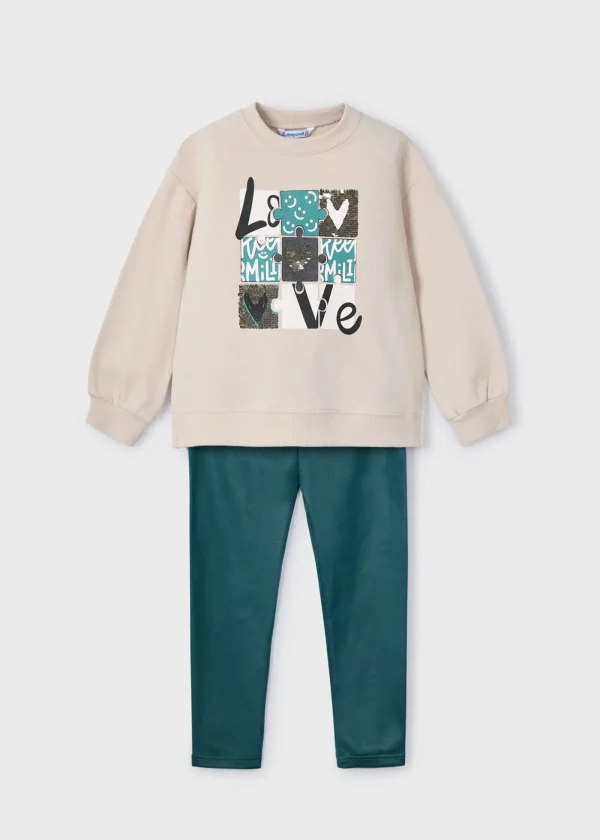 Mayoral Conjunto leggings e sweat menina