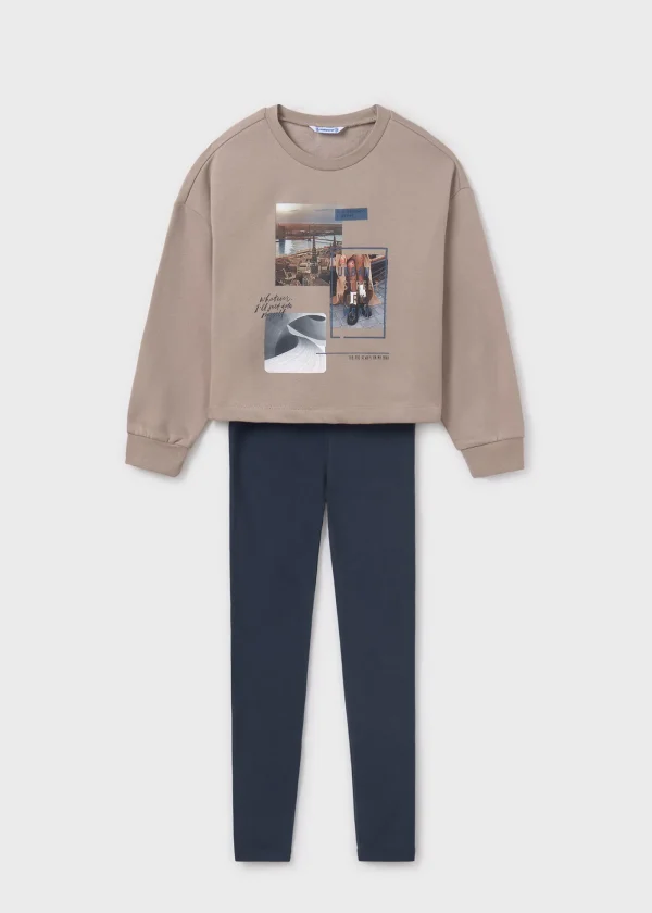 Mayoral Conjunto leggings e sweat rapariga