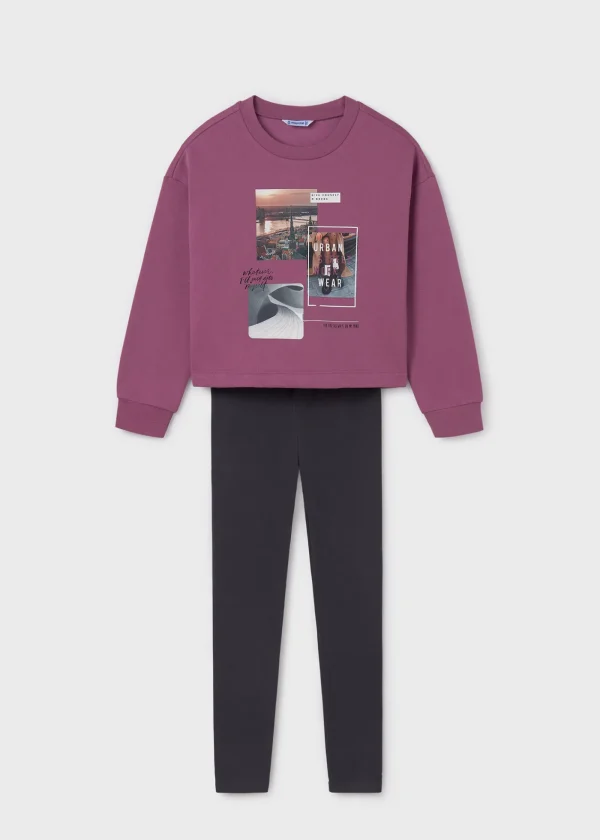 Mayoral Conjunto leggings e sweat rapariga
