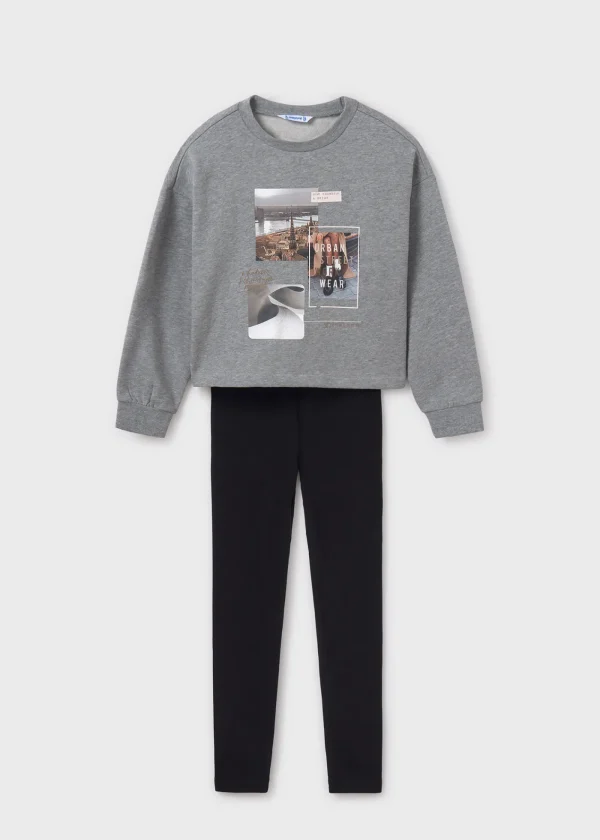 Mayoral Conjunto leggings e sweat rapariga