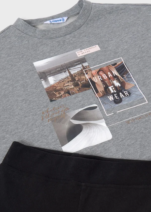 Mayoral Conjunto leggings e sweat rapariga