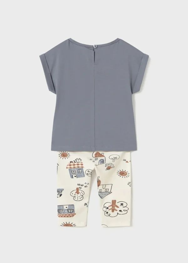 Mayoral Conjunto leggings estampado e t-shirt bebé