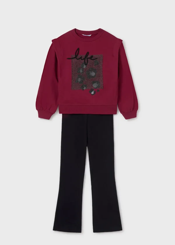 Mayoral Conjunto leggings Flared e sweat rapariga