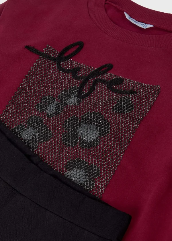 Mayoral Conjunto leggings Flared e sweat rapariga