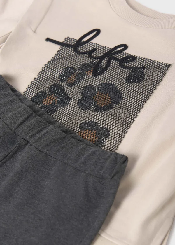 Mayoral Conjunto leggings Flared e sweat rapariga