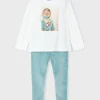 Mayoral Conjunto leggings veludo e camisola menina
