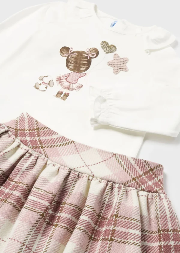 Mayoral Conjunto saia e camisola bebé