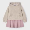 Mayoral Conjunto saia e sweat metalizada menina